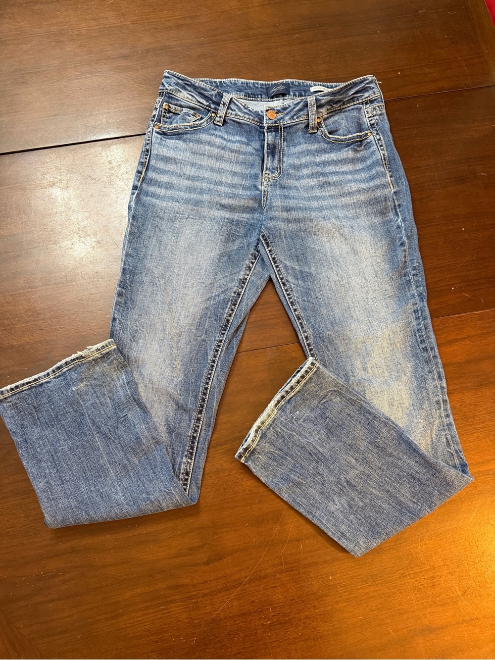 Women’s Daytrip Jeans By Buckle Size 34x32 Virgo Tailored Boot MidRise Good*